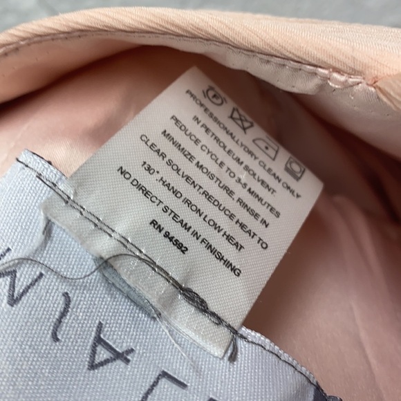 Amsale g782c blush chiffon bridesmaid dress size 6 - Picture 10 of 11